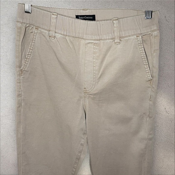NEW‼️ JUICY COUTURE Elastic Waist Slim Fit Khakis FREE Scarf Included, Size 28 - Picture 2 of 7